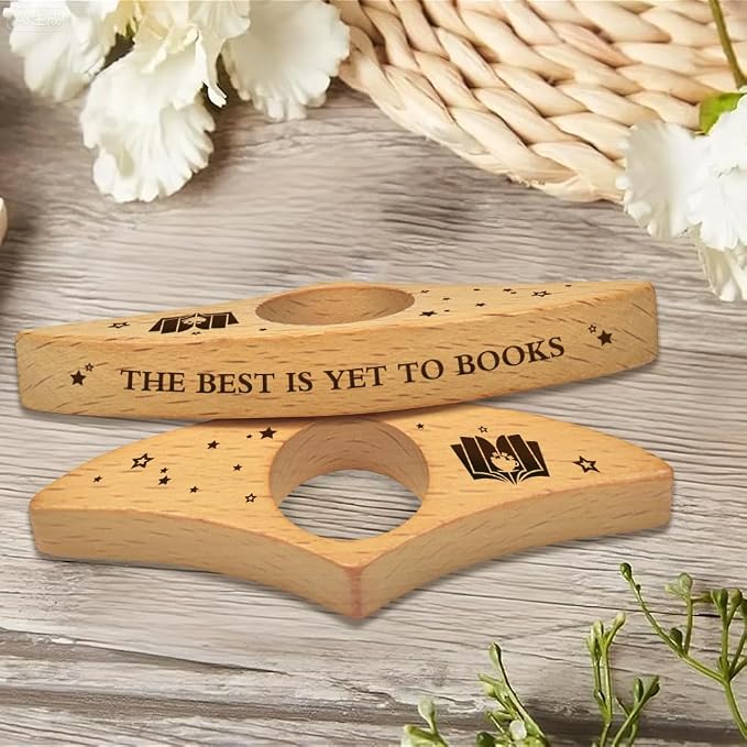 Quimoy Book Page Holder for Reading,Thumb Books Page Holder, Books Reading Accessories Gifts for Book Lovers Teachers Students Friends