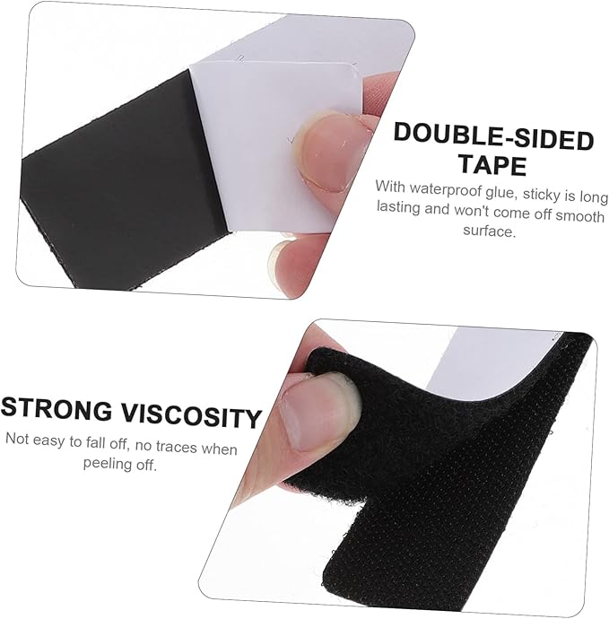 HEALLILY 40pcs Retainer Double Sided Tape Strong Adhesive Strips for Wall Mounting