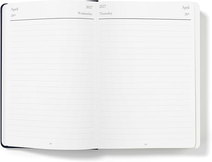 Wykeham's Executive 2026-27 Daily Journal Planner – Mid-Year Academic Diary (Personalized Royal Blue, 8.5"×5.5")