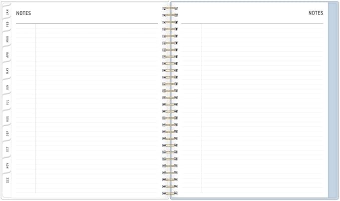 Blue Sky 24-Month 2027 Monthly Large Print Planner Calendar, January 2027 - December 2028, 8" x 10", Flexible Cover, Laminated Tabs, Durable Twin Wire Binding, Moyer