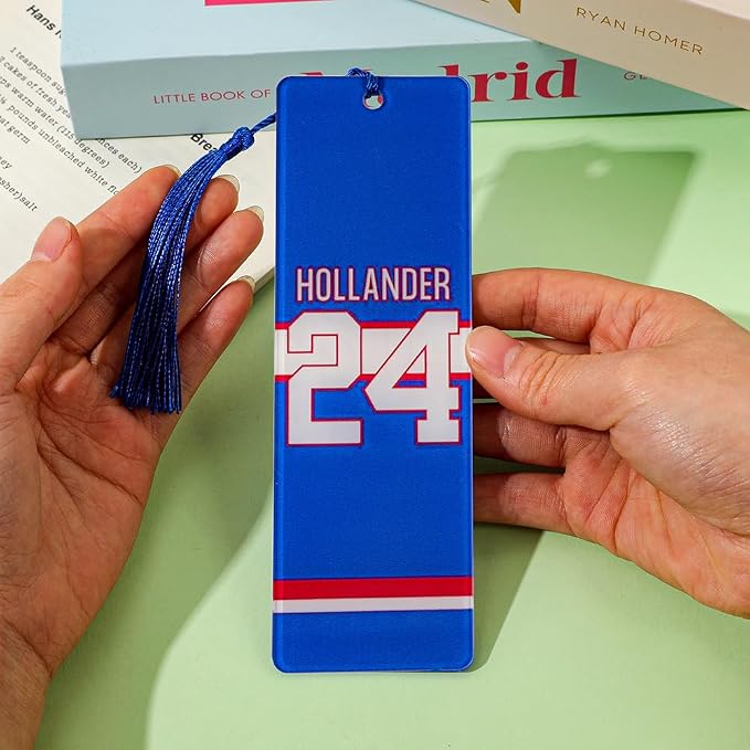 Heated Rivalry Inspired Bookmark Merch Stuff, Ilya Rozanov 81 Shane Hollander 24 Acrylic Bookmarks Gifts Accessories Merchandise for Fans Women Men Easter Birthday Book Lovers (2pcs Style A)