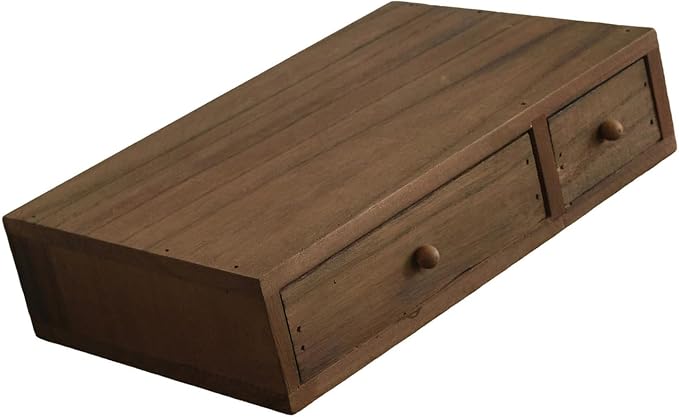 Wooden Desktop Holder with Spacious Compartments Storage Box Perfect for Documents and Craft Supplies Wooden Offices Planner