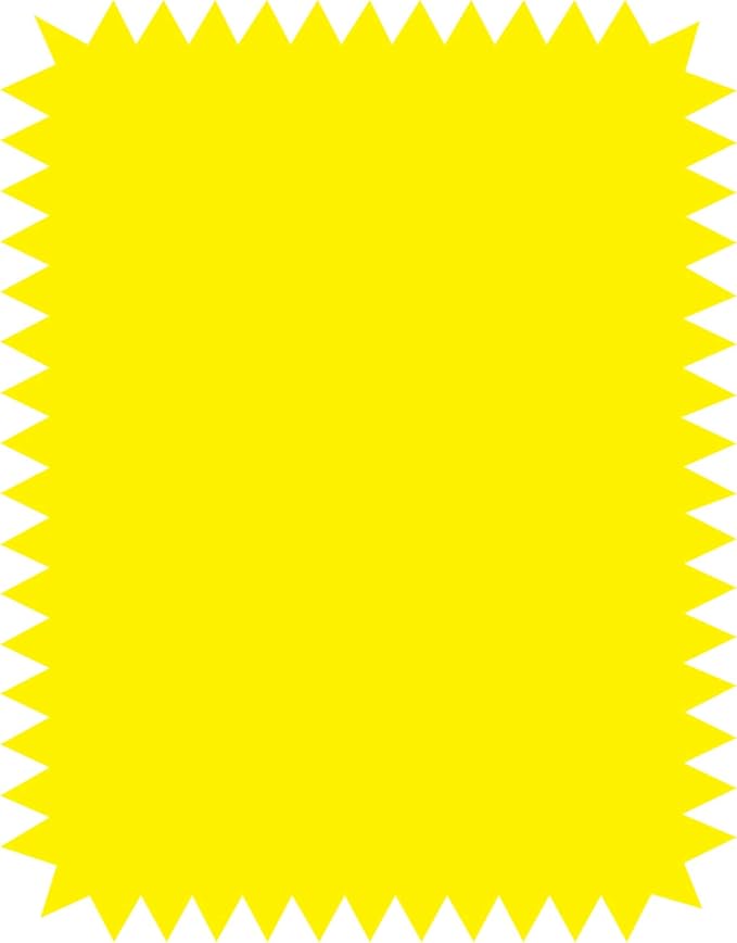 BAZIC Neon Pre-Cut Poster Board Shapes, Arts and Crafts Supplies, Fluorescent Colors (5/Pack)