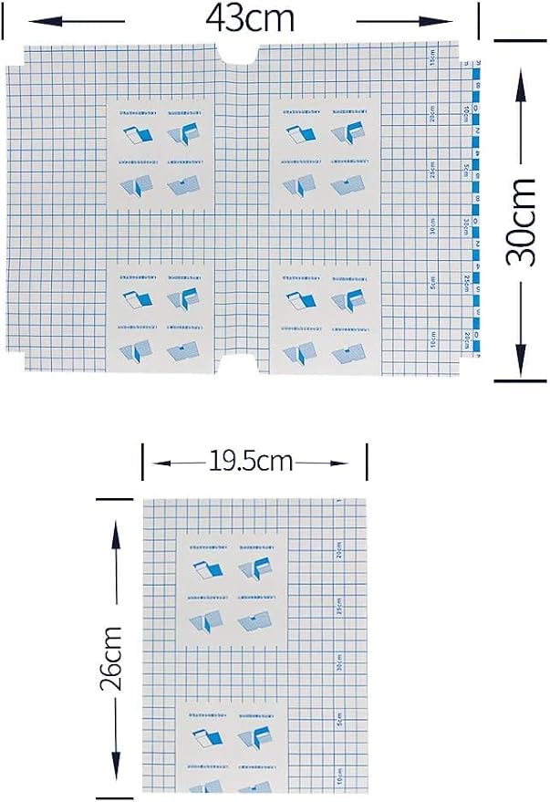 Self-Adhesive Book Cover, 10 Pack Sticky Protector Film for Books, Documents, and Textbooks, Notebook Protector Book Cover for Books 43cm x 30cm