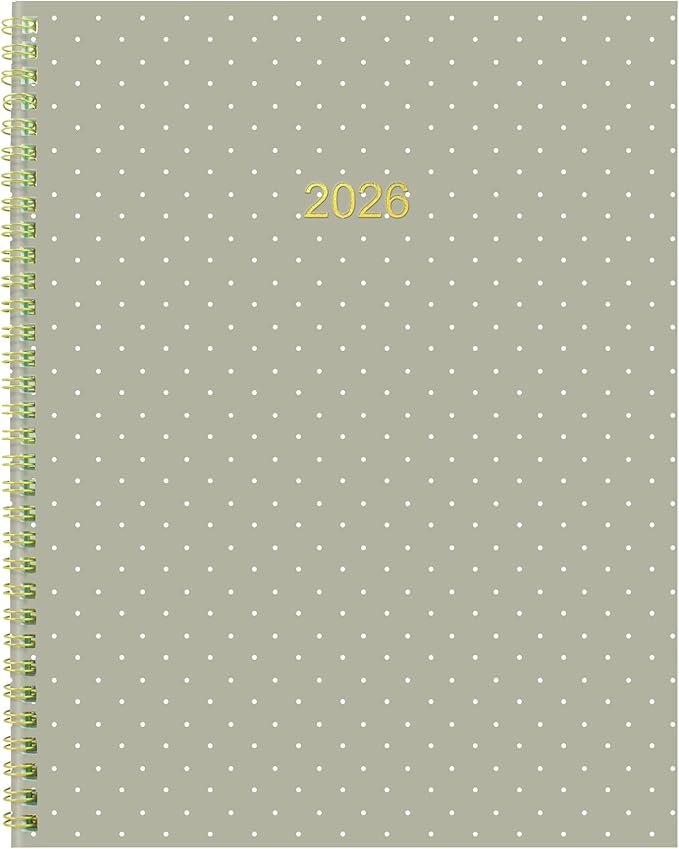 Blueline® 2026 Monthly Planner, 14 Months, December 2025 to January 2027, Gold Twin-Wire Binding, 11" x 8.5", Minimalist (C701PT.ASX-26)