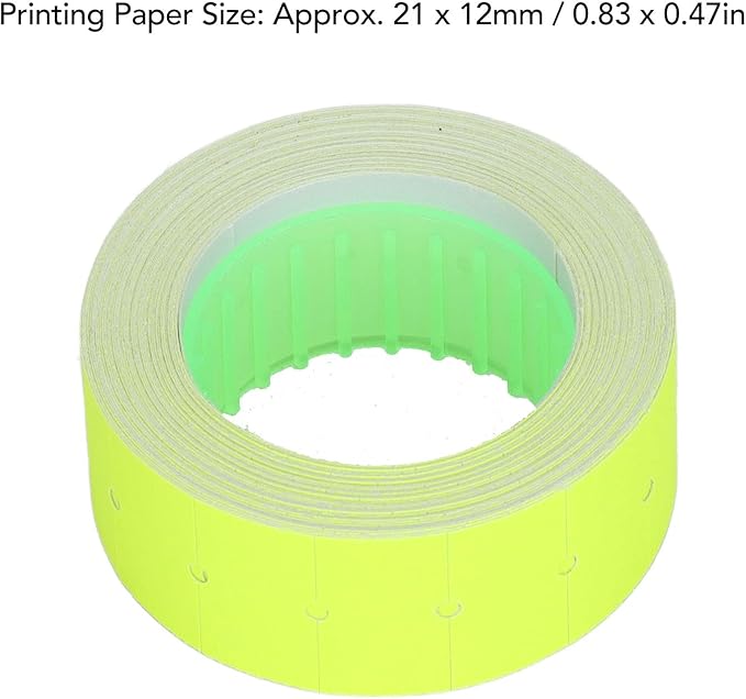 30 Rolls/15000 pcs Price Gun Labels, Blank Price and Date Gun Labels for Mx-5500 M5500, Pricemarker Stickers Label Paper Tag Labels (Yellow)