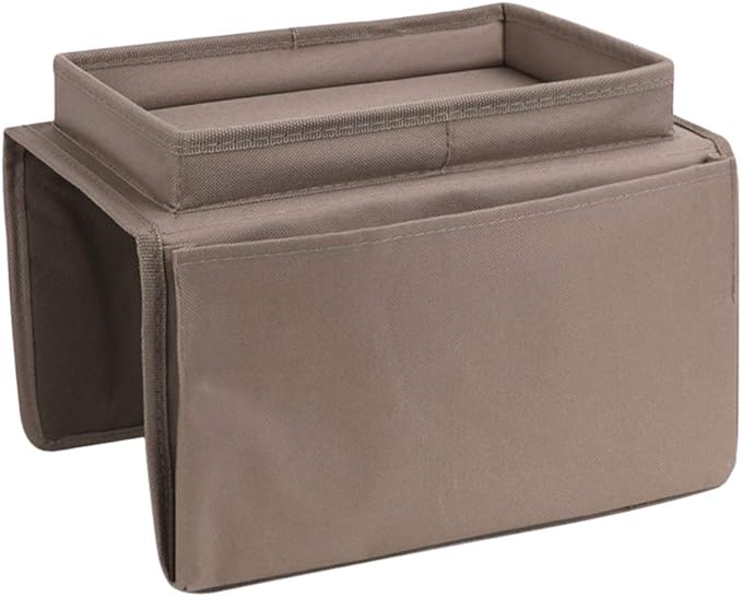 Couch Sofa Armrest Organizer Arm Chair Caddy Bedside Storage Pockets Bag with Snacks Tea Cup Holder Tray Recliner Armchair Remote Control Glasses Cellphone Books Magazines Hanging Pouch Home Organiser
