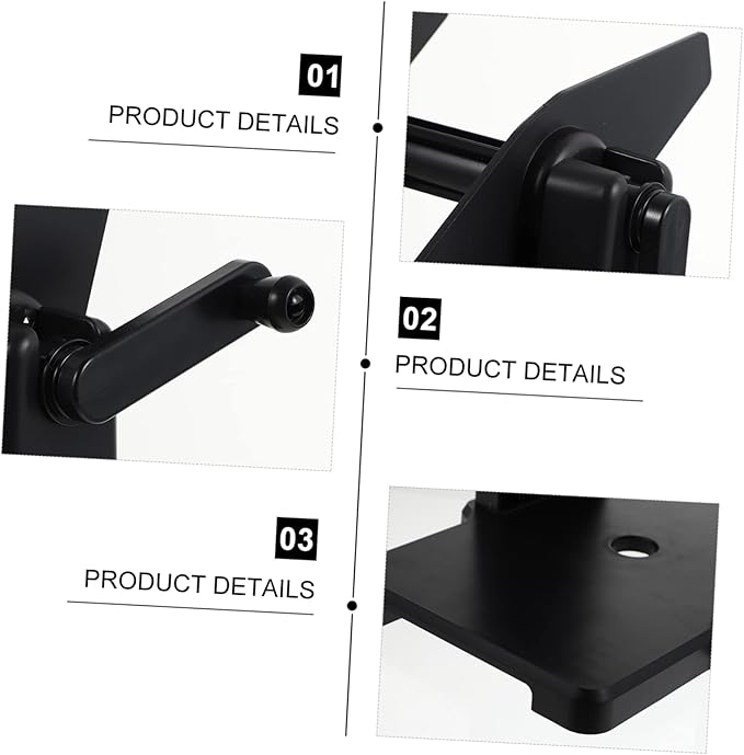 TEHAUX Label Hand Crank Roll Holder Label Organizer Manual Winding Machine Printer Paper Holder