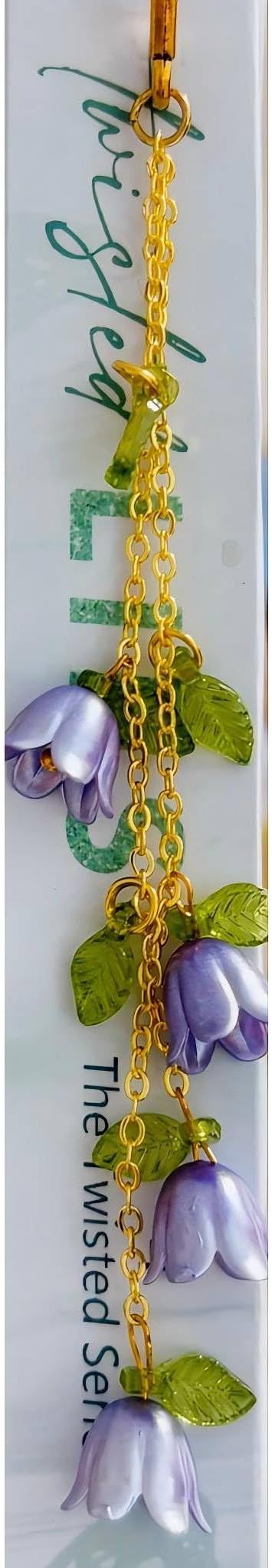 Cute Bookmarks for Women, Pretty Metal Flower Book Marks for Reading, Book Lovers Gifts for Club, Readers, Teacher Appreciation, Birthday, Mothers Day (Purple)