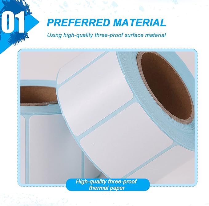 15 Roll Self Adhesive Label Sticker Address Labels, Width 40Mm Direct Thermal Label Stickers for Labelling Envelopes,40×70mm×400