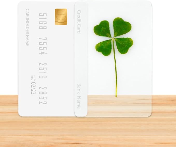 Real Four Leaf Clover Bookmark, Elegant 4 Leaf Clover Charm, Perfect Gift for Book Lovers, Preserved Four Leaf Clover in Laminated Bookmark (gray-1pack) Made in Korea