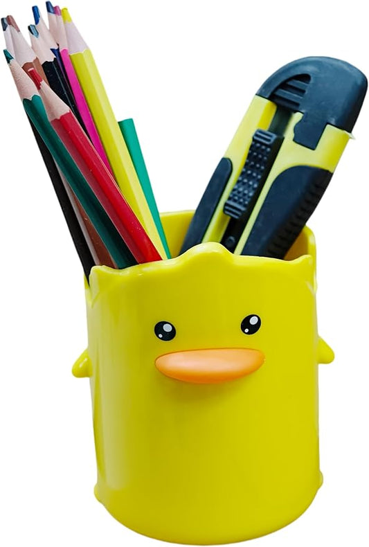 Adorable Cartoons Pencil Holders - Multifunctional Desktop Organizers (Duck)