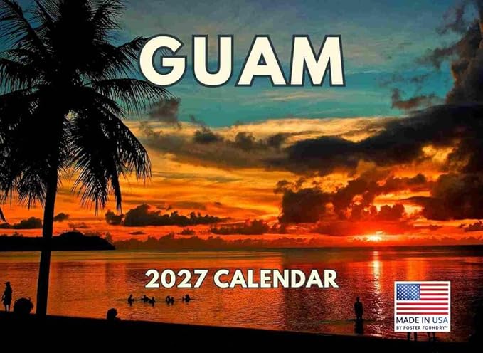 Guam Calendar 2027 Monthly Wall Calender 12 Month