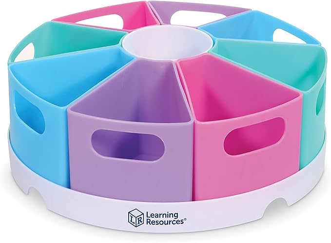 Learning Resources Create-a-Space Storage Center - Desk Organizer for Kids, Homeschool, Caddy, Back to School, Classroom Must Haves