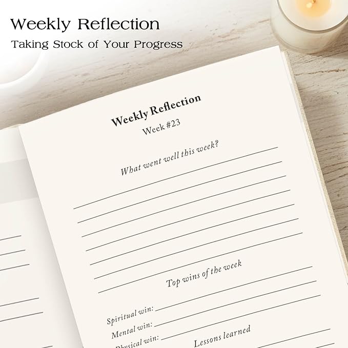 The Kaizen Journal for Self Improvement – Undated Daily Planner & Habit Tracker for Men & Women, Productivity, Focus & Mental Health – 24-Week Goal Planner with Gift-Ready Box, Two Colors (Original Linen)