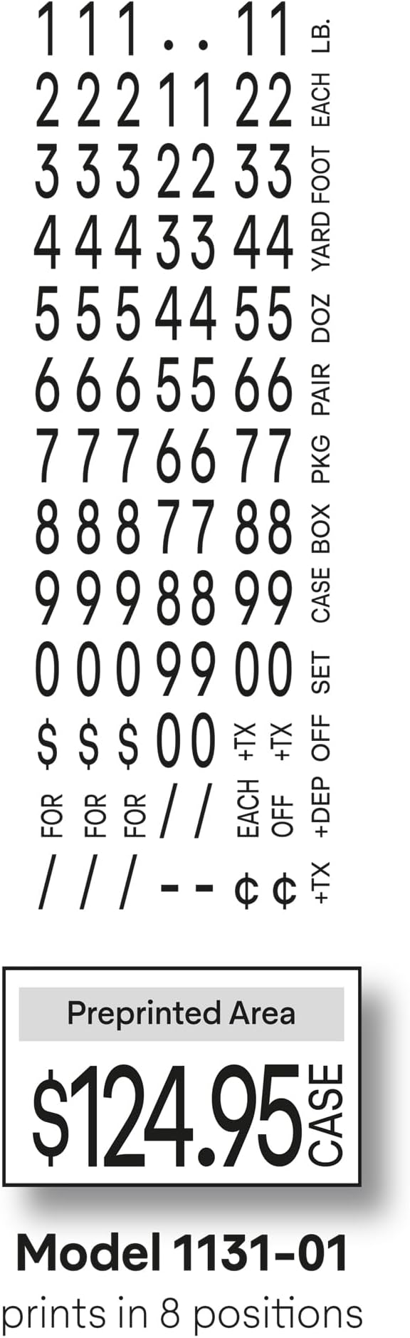 Monarch 1131 Price Gun with 10,000 White Price Marking Labels and Extra Inker