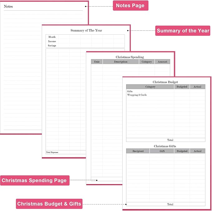 2026 Daily & Monthly Planner - 2026 Daily Planner One Page Per Day from January 2026 to December 2026, 5.8" x 8.3" Hourly Appointment Book Perfect Organizer Daily Life, Fabric Cover, Pink