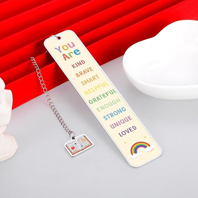 Bookmarks for Kids, Back to School Gifts for Students, Book Marks for Reading Kids, 5th 8th Grade School Supplies for Girls Boys, College Dorm Room Essentials for Guys, Inspirational Bookmarks