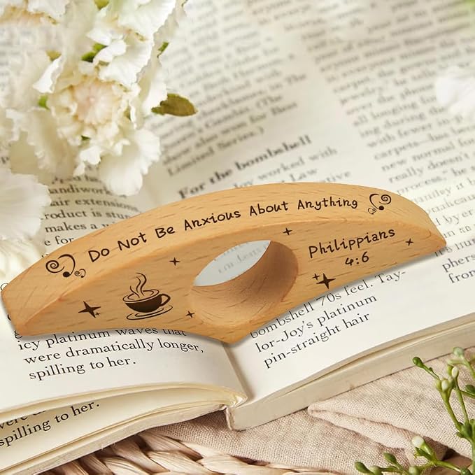 Quimoy Book Page Holder for Reading,Thumb Books Page Holder, Books Reading Accessories Gifts for Book Lovers Teachers Students Friends