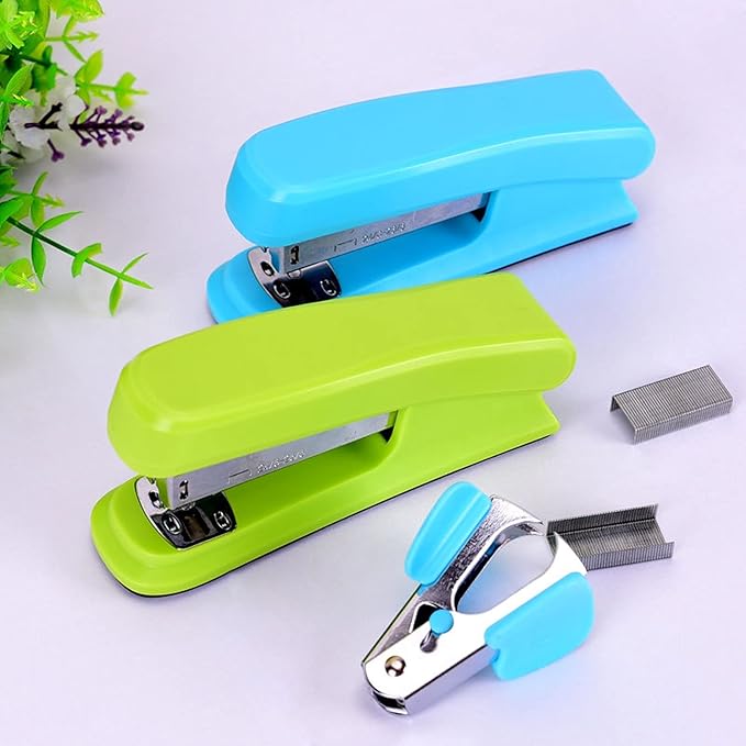 Liudan Stapler Desktop Stapler, the Office Desktop Staplers have 20 Sheet Capacities, Easy Ergonomic Stapler for Desk to Load Office Stapler
