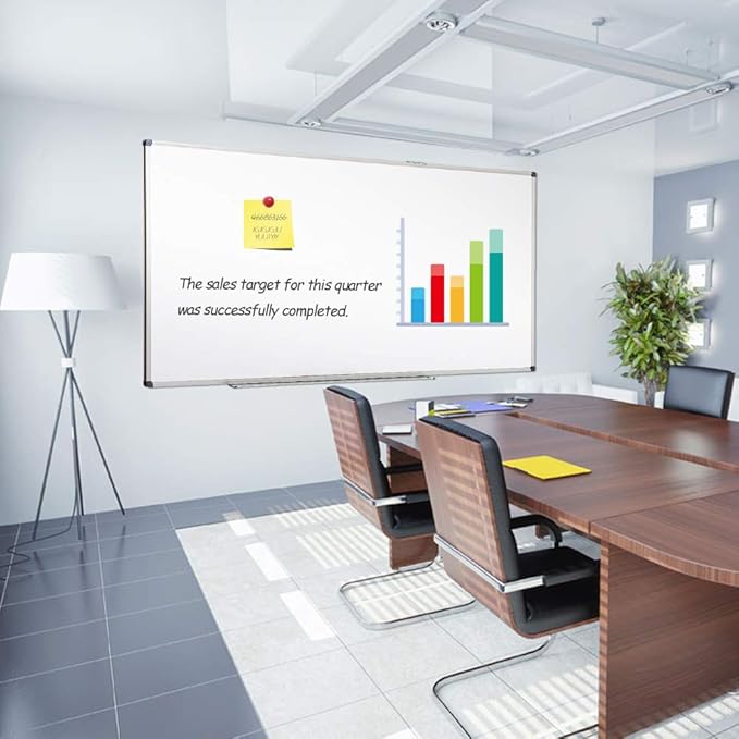 XIWODE Large Magnetic Dry Erase Whiteboard 36x60 Inch, Wall-Mounted Silver Aluminum Frame, Anti-Stain No Ghosting for Home School Office Conference Room