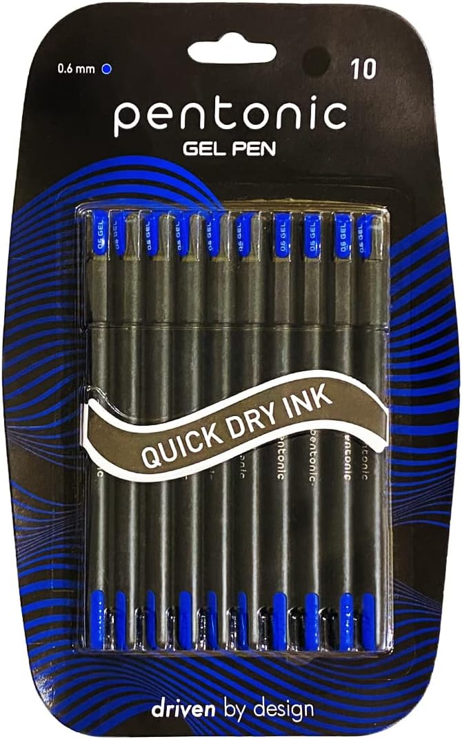 Pentonic LINC 0.6 mm Gel Pen Blister Pack (Blue Ink, Pack of 10)