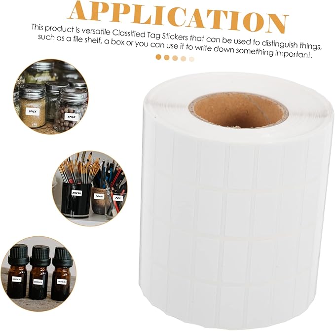 100 Pack 2x1cm Bottle Stickers Self-Adhesive Note Stickers for Home Organization Versatile for Everyday Use