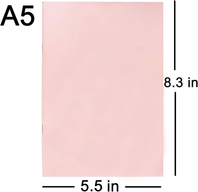 A5 Calendar Planner July 2026 - June 2028, Travelers Notebook Inserts for 2 Years, Monthly Calendar & Important Dates & Line & Dotted, 100gsm Paper, 8.3 x 5.5 in, 1pcs (Pink)