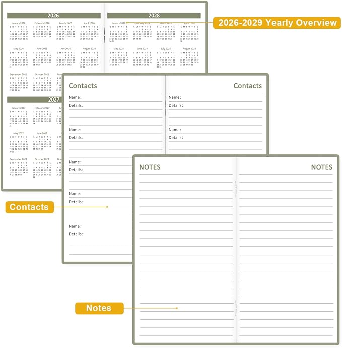 2026-2027 Pocket Calendar for Purse – Mini Monthly Planner from July 2026 to June 2028, 2 Year Monthly Calendar for Organizing & Planning, 3.5" x 6.5", Purple