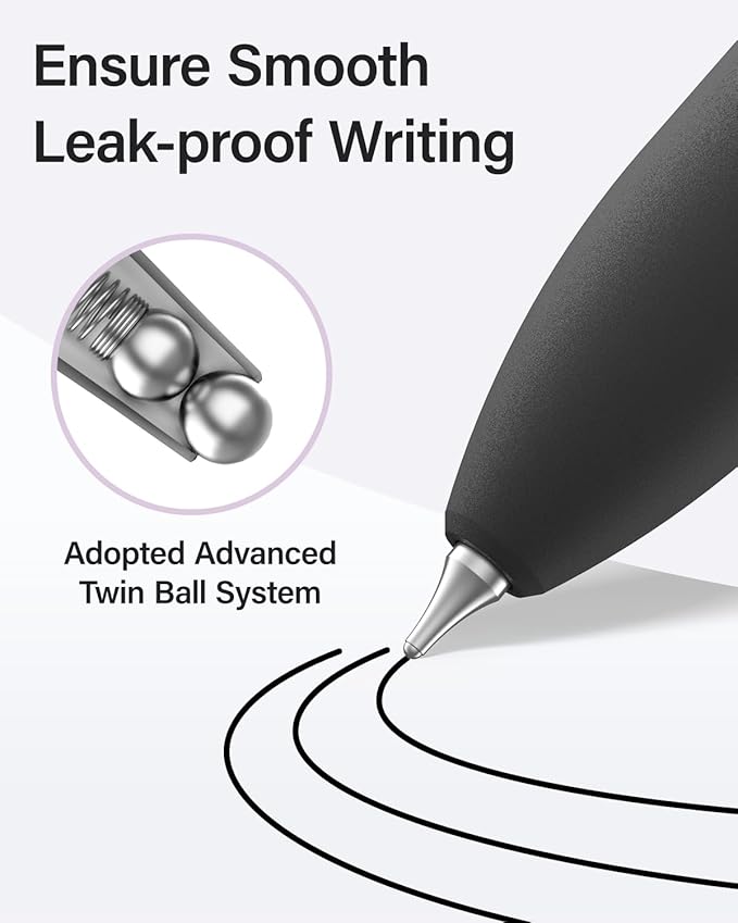 inkipen- 16 Pack Pens, Gel pens Black Ink, Fine Point(0.5mm),Quick-Drying Smooth Writing,School and Office Supplies （black, white）