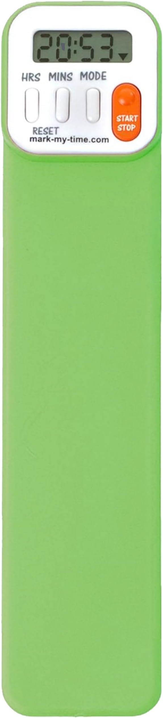 Mark My Time Reading Timer and Bookmark for Kids, Cool Bookmarks and Reading Incentives, Great Christmas Gift & Stocking Stuffer for Book Lovers - Green