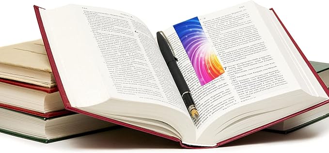 Paper Bookmarks for Kids, 160 Colored Laminated Book Markers for Reading - Creative Optical Bookmarks for Stationery Supply