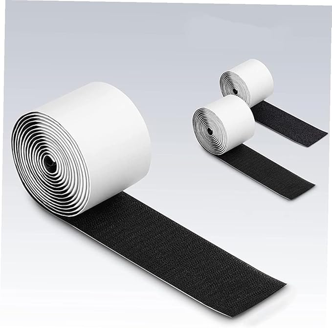 2rolls Hook and Pedal Mounting Tape for Electric Guitar Pedalboard Strips for Easy Attachment and Organization of Effects Pedals