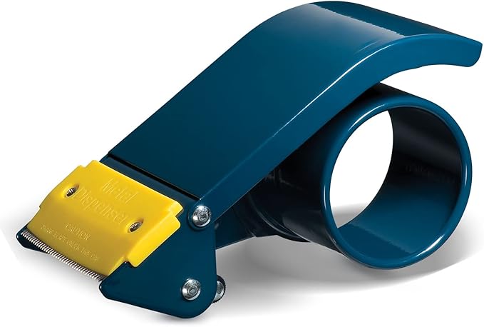 Excell ET-366 3" Wide Handheld Tape Dispenser with Durable Metal Construction, for Packaging, Transportation, Moving and Box Sealing Carton