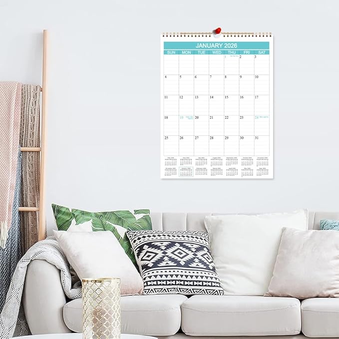 Calendar 2026-2027 - Wall Calendar Runs from Jan 2026 to Jun 2027-18 Monthly Calendar with Thick Paper for Planning and Organizing for Home or Office, Calender Planner, 8.5 x 11 In 2026 27 Calendars