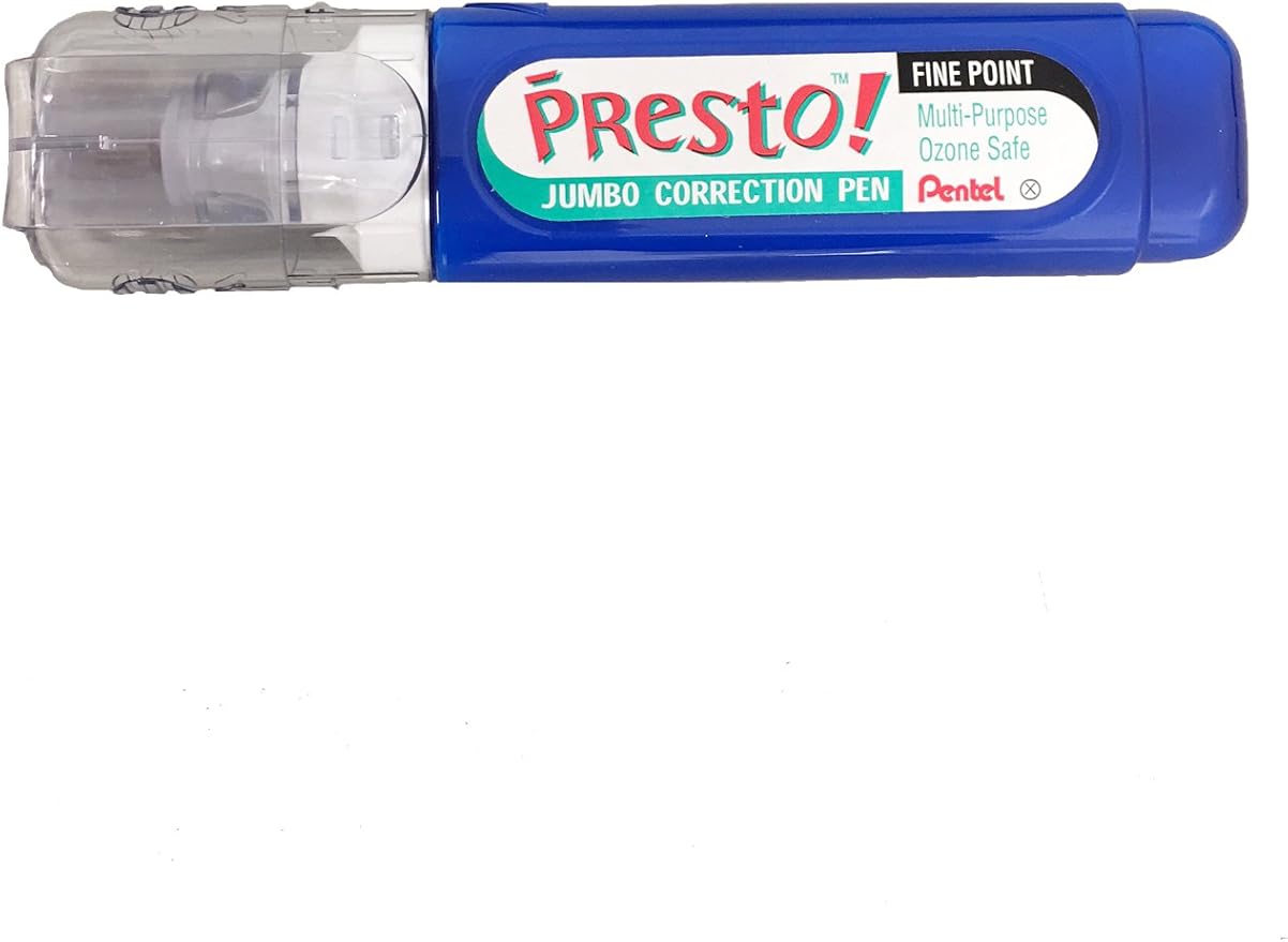 Presto! Multipurpose Correction Pen, 12 ml, White, Sold as Pack of 3