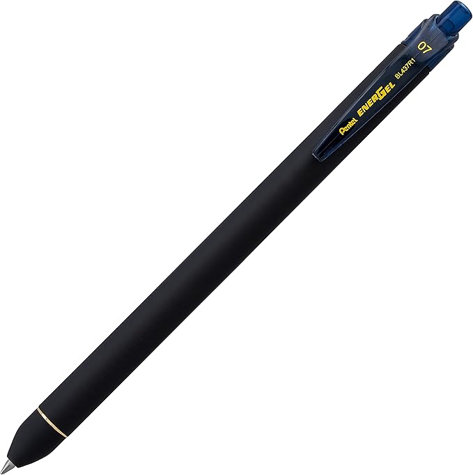Pentel EnerGel Kuro Liquid Gel Pen, (0.7mm) Medium line, Blue Ink, 8 Pack