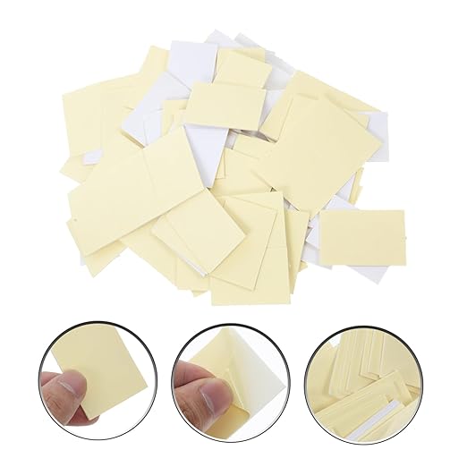 Ciieeo Heavy Duty Double Sided Tape for Walls Strong Adhesive Foam Mounting Tape 100pcs Double Sticky Mounting Squares Waterproof and Sturdy Adhesive for Mirrors and Hooks