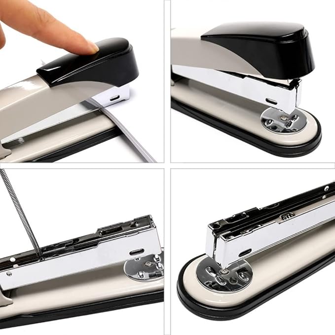KUYWLMKMZZ Desk Stapler Compact Stapler Student Office Thickened Stapler Multifunctional Bottom Rotatable Stapler Suitable for Office Document Binding School Supplies (Color : B)