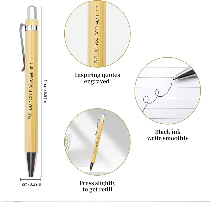 Funny Metal Bookmark with Pen & Gift Box - Perfect for Christmas Gifts, Office Workers, Teachers, Nurses, Innovative Professionals, Suitable for Men and Women, Team Gifts for Birthdays