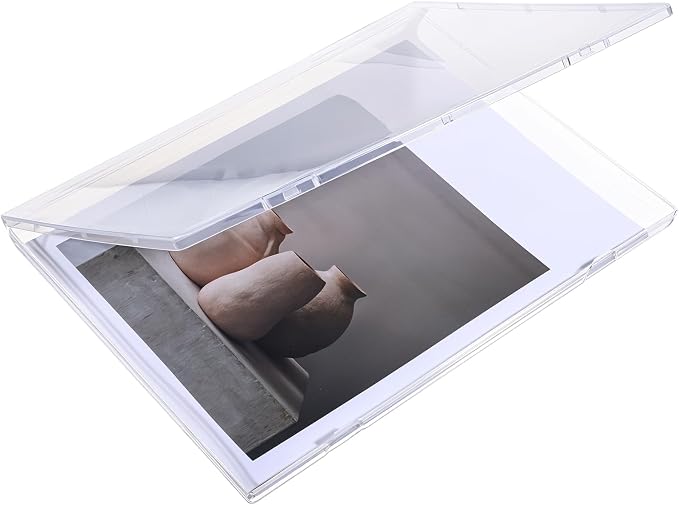 Magazine Protectors for Collectors, 12 x 9 x 0.7 Inch Transparent Magazine Display Case File Paper Storage Box for Magazines Scrapbook Document Organizer Office School Supplies