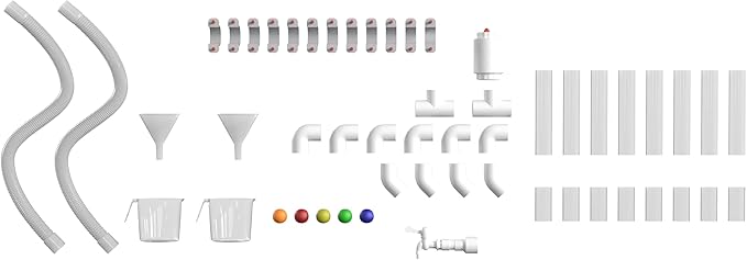 Classroom Essentials Commercial Grade 80 Piece Pipe Builder Set for Modular STEAM Wall Systems