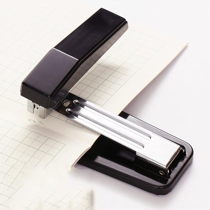 Desk Stapler Portable Stapler Rotatable Desktop Stapler 25 Sheets Capacity Durable Stapler for Home Office Supplies Classroom Or Desktop Accessories School Supplies (Color : Black)
