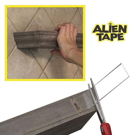 ALIEN TAPE Heavy Duty Double Sided Tape, Nano Tape, Feet Clear Adhesive Tape for Poster Photo Wall Decor As Seen on TV, (18 Rolls - 180 Feet)