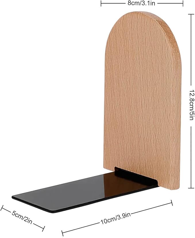 American Flag in Cross Book Ends Decorative Wood Bookends for Shelves Kids Room Desk Home Office Book Stoppers for Magazines,Books, DVDs, 1 Pair/2 Pieces(5x3.1 in)