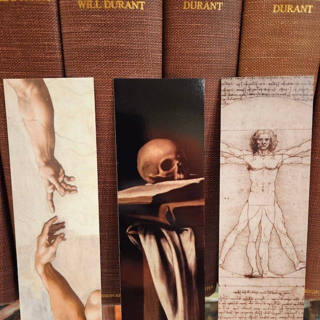 14Pcs Dark Academia Bookmarks, Gothic Fine Art Bookmark, Aesthetic Bookmarks Bulk, Cool Double Sided Book Marker Gifts for Women Men Students Teachers Book Lovers Reading