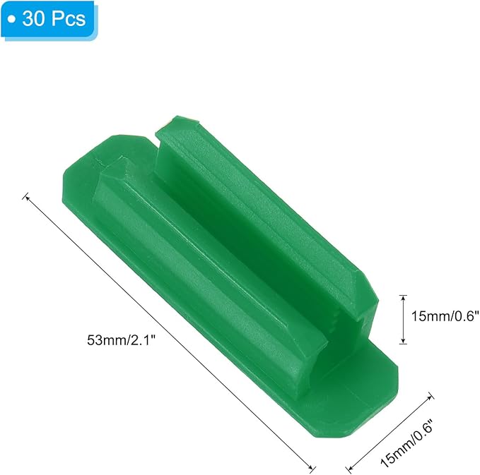 PATIKIL Pen Holder for Desk, 30 Pack Adhesive Pencil Holders Silicone Pencil Holder for Classroom Office Accessories Teacher Supplies, Green