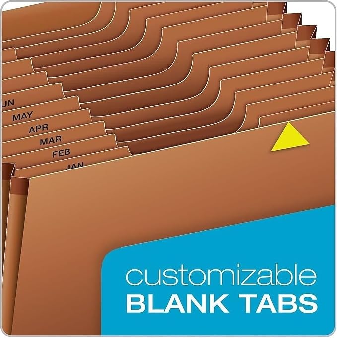 Globe Weis Globe-Weis/Pendaflex Heavy Duty 12-Pocket Expanding File, Monthly Index, Legal Size, Brown, (R219MHD)
