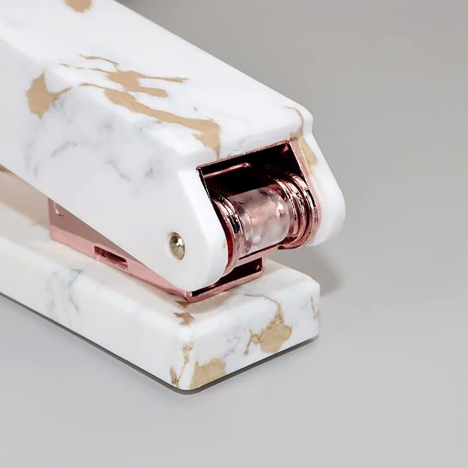 KUYWLMKMZZ Desk Stapler Stapler Creative Marble Pattern Stapler Can Bind 20 Pages Capacity Learning Office Supplies Student Stationery Gifts School Supplies (Color : A)