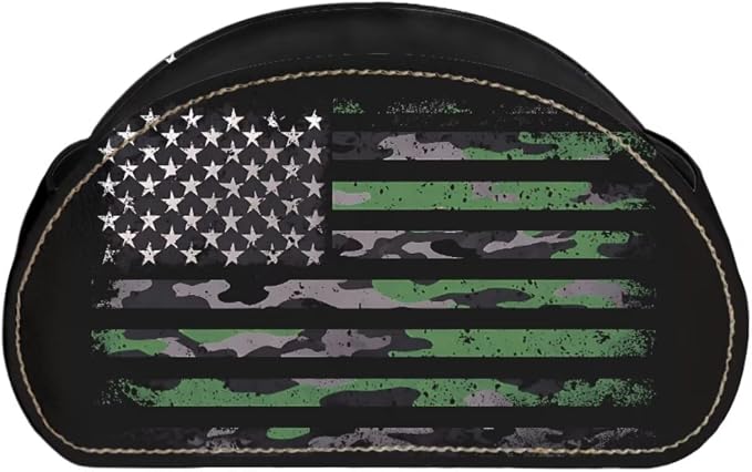 American Camouflage TV Remote Holder with 5 Compartments, Office Desk Organizers Nightstand Organizers/Bedside Table Accessory, Storage for Controllers/Media Players